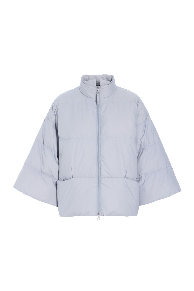 Feather down Jacke mit Kragen