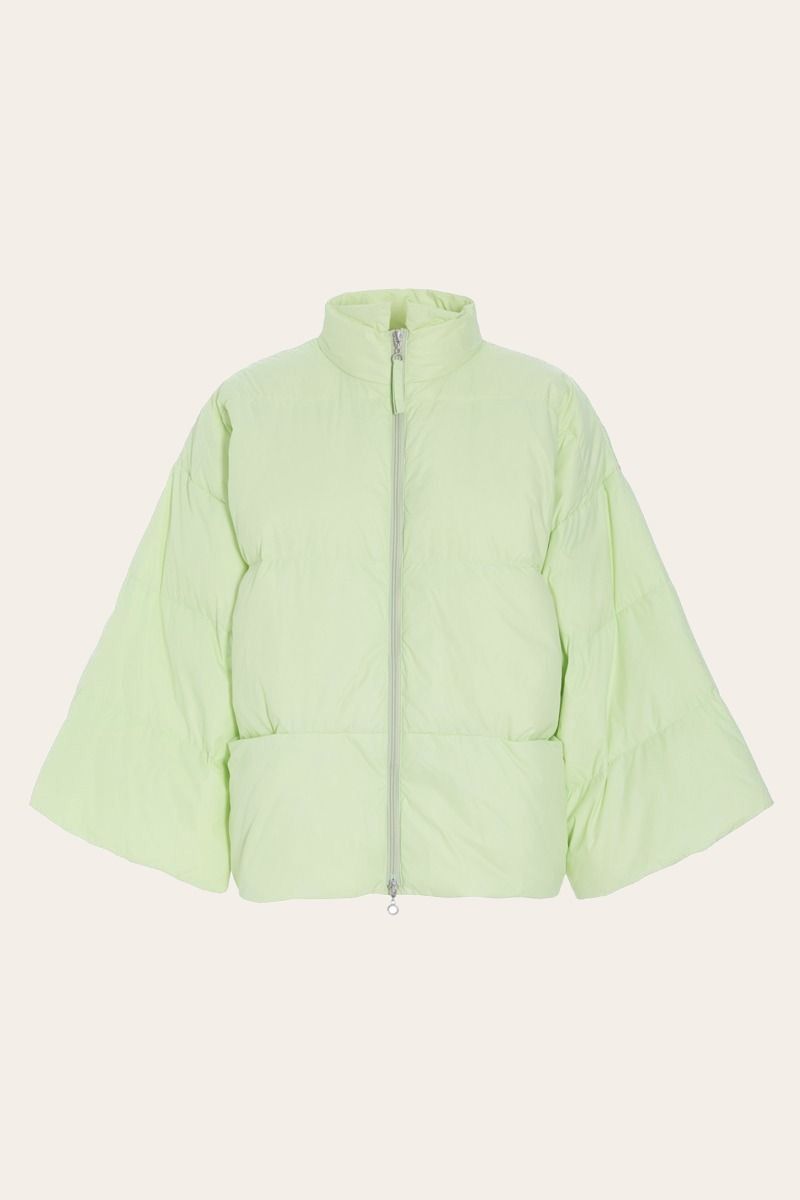 Feather down jacket with collar