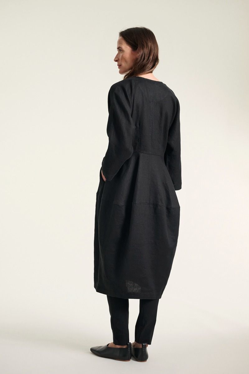 Lazy linen Kleid mit reißverschluss.