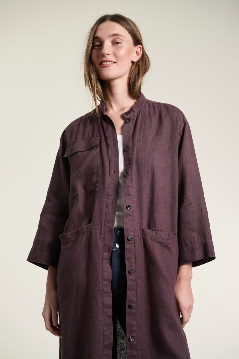 Lazy linen Hemdkleid