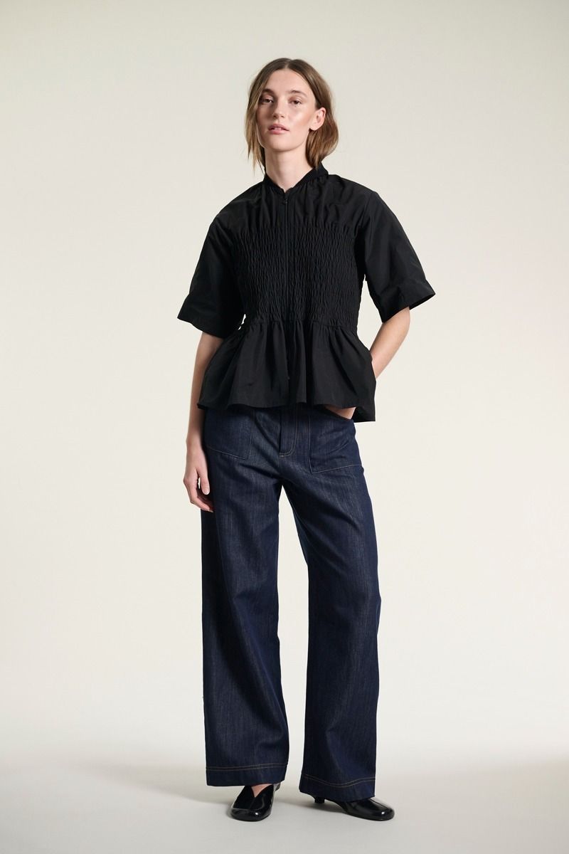 Fukkura smock blouse