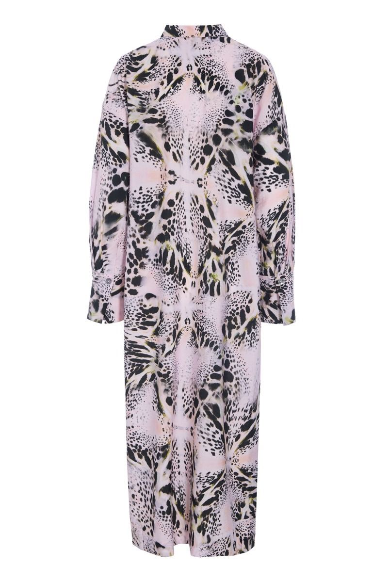 Tsuki Kleid mit V-Ausschnitt