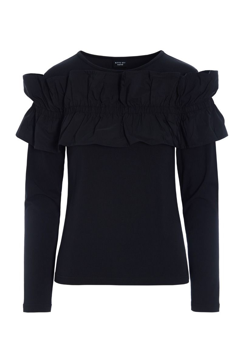 Wakaba bluse med flæse