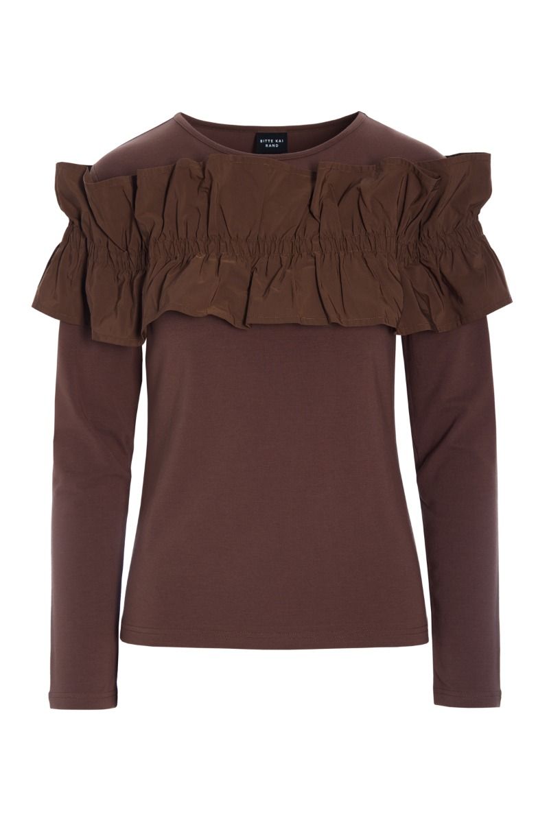 Wakaba bluse med flæse