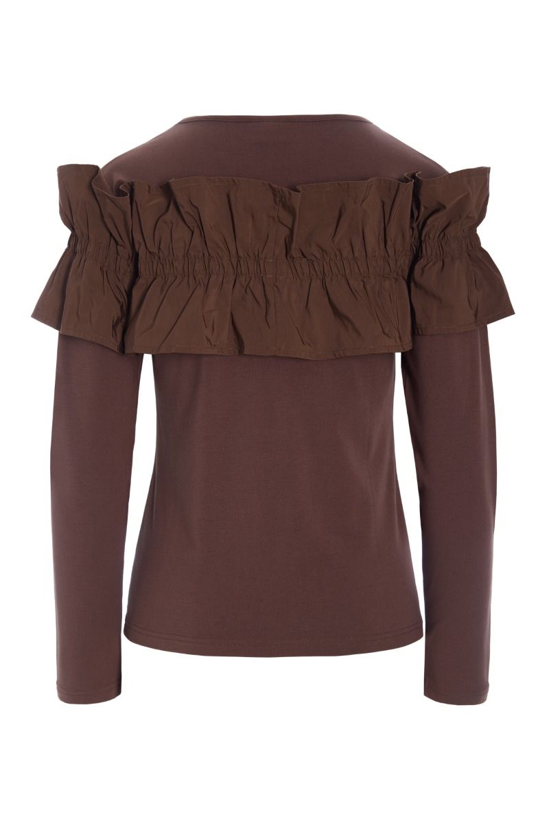 Wakaba bluse med flæse