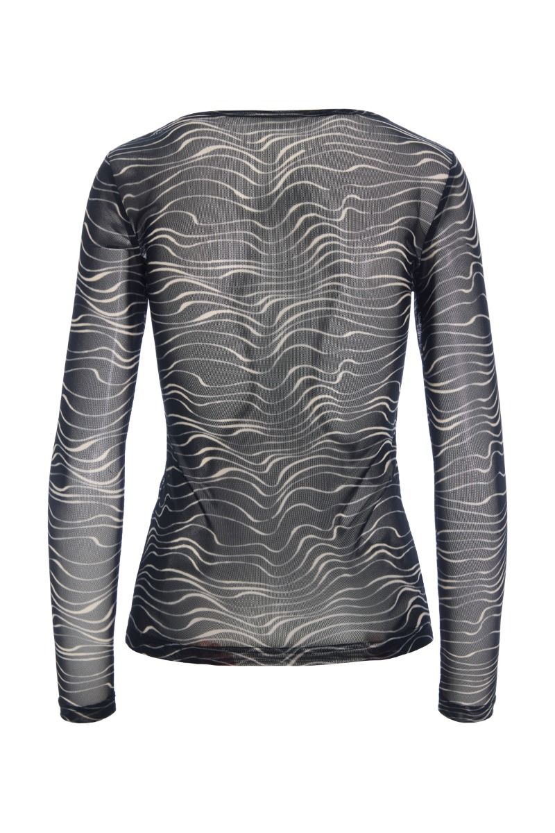 Wave fukashi mesh t-shirt