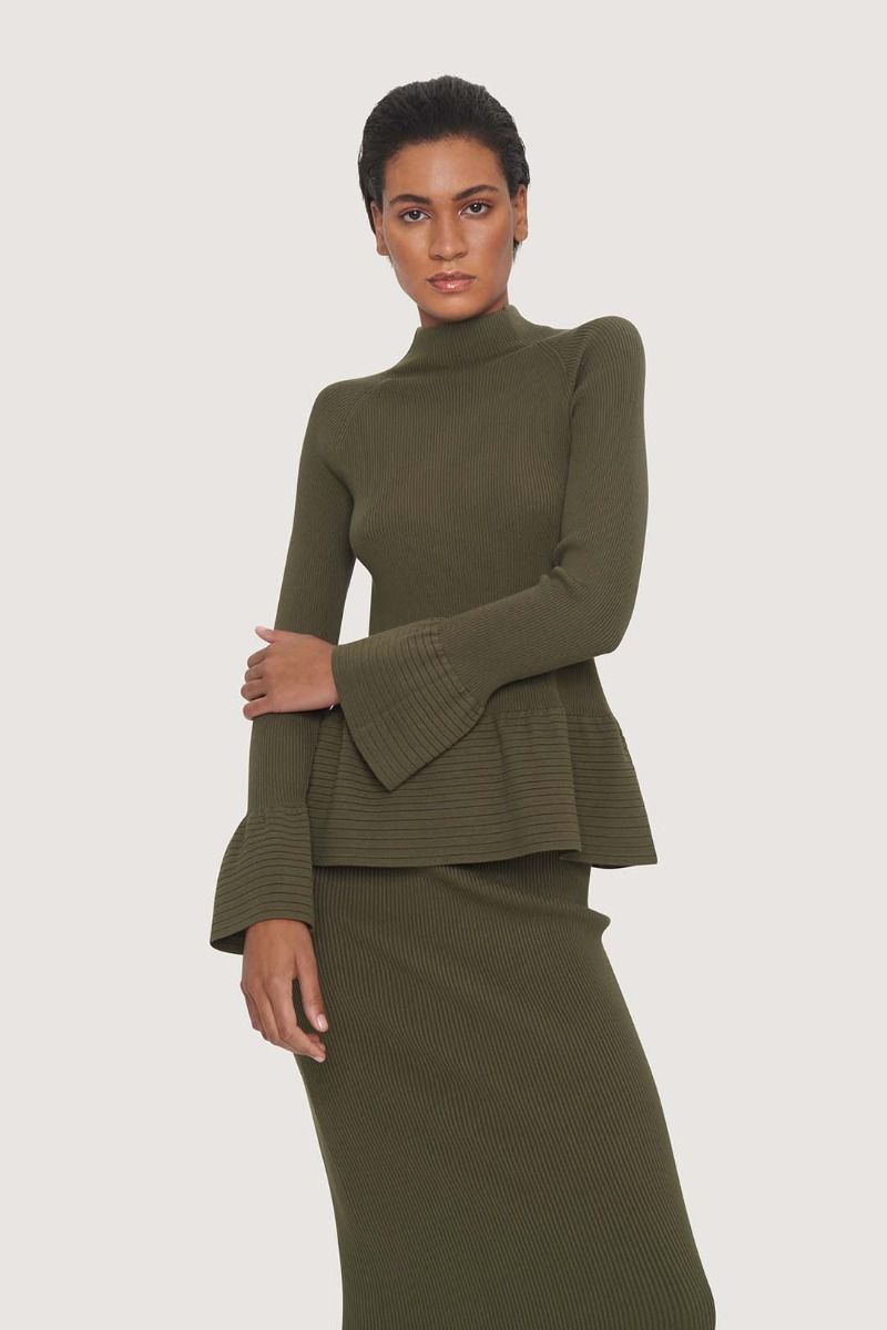 Saku ribstrickad blus