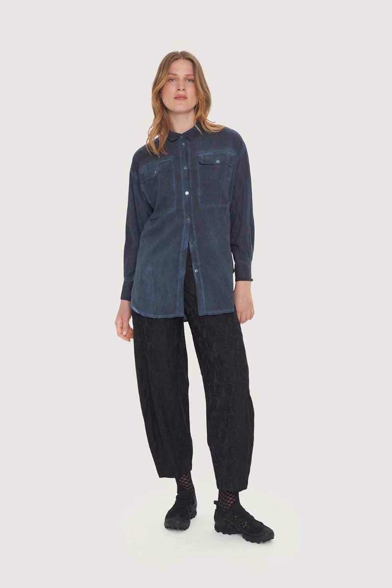 Jacquard stretch byxa