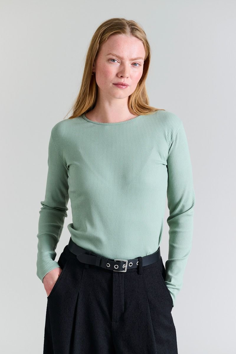 Naibu rib Långärmad topp