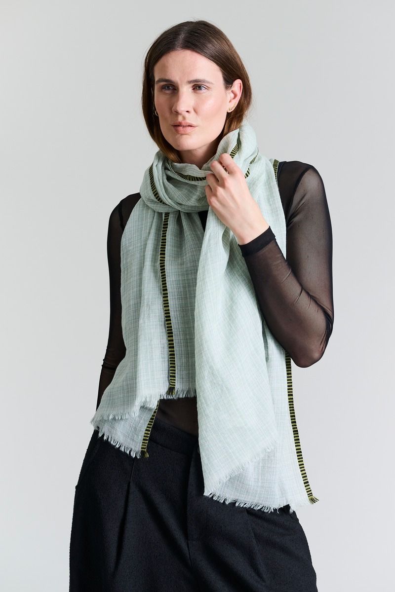Irregular check Scarf