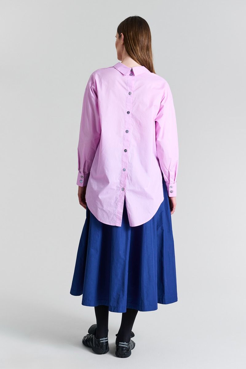 Core cotton Skjorta med knäppning baktill