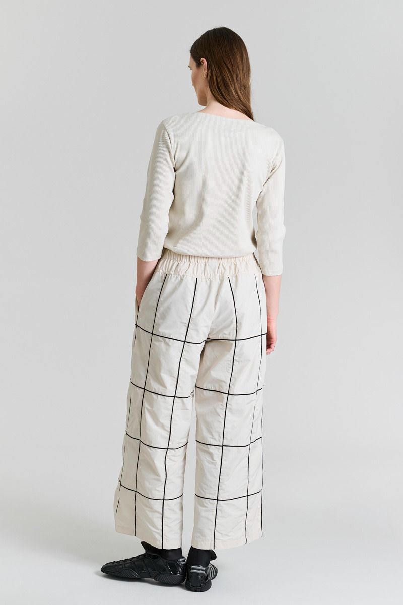 Naibu rib Topp med 3/4-ärmar