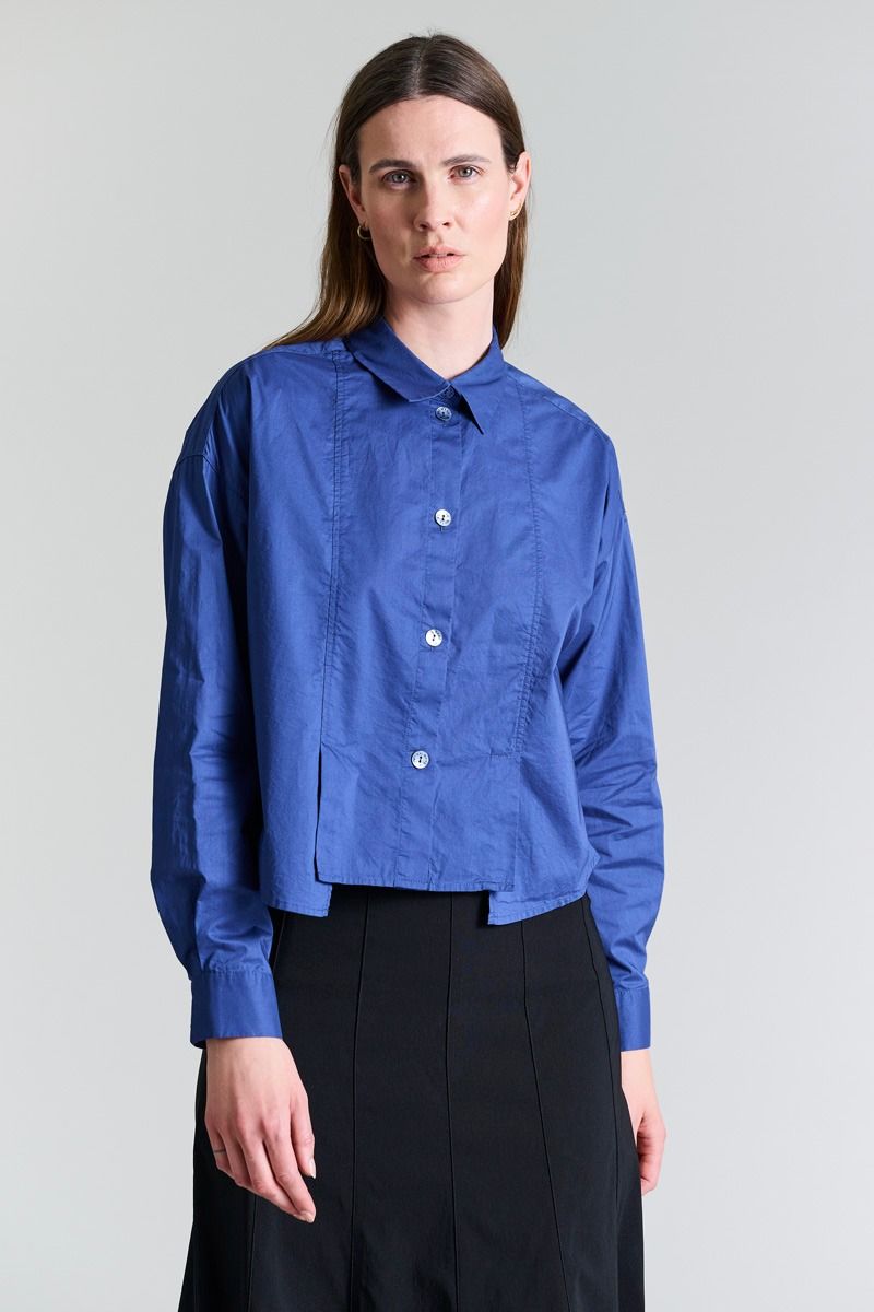 Core cotton Plisserad skjorta