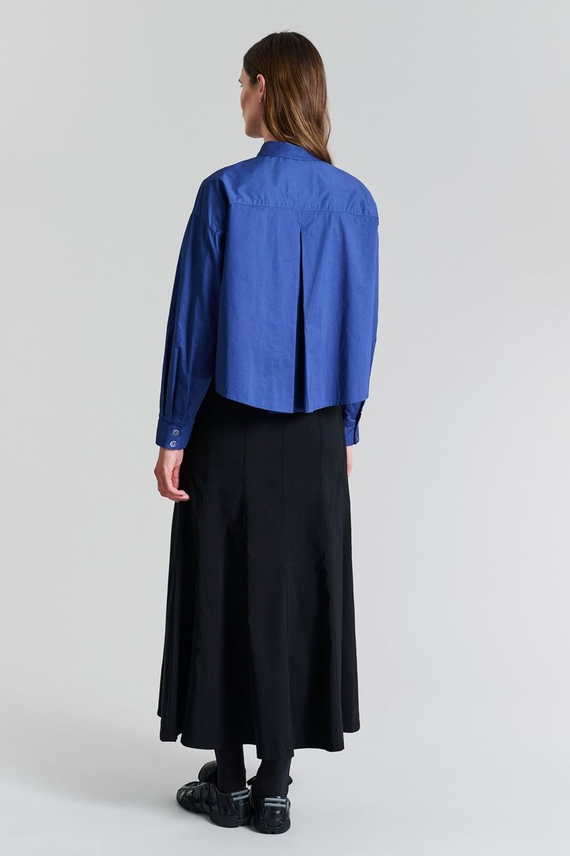 Core cotton Plisserad skjorta