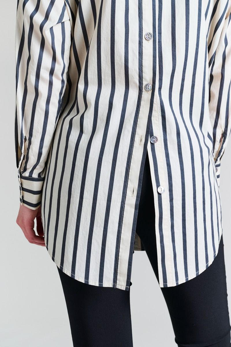 Pirate stripe Shirt with Back Fastening