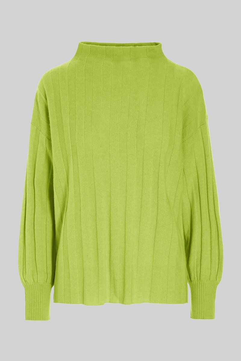 Cloud cashmere rib bluse