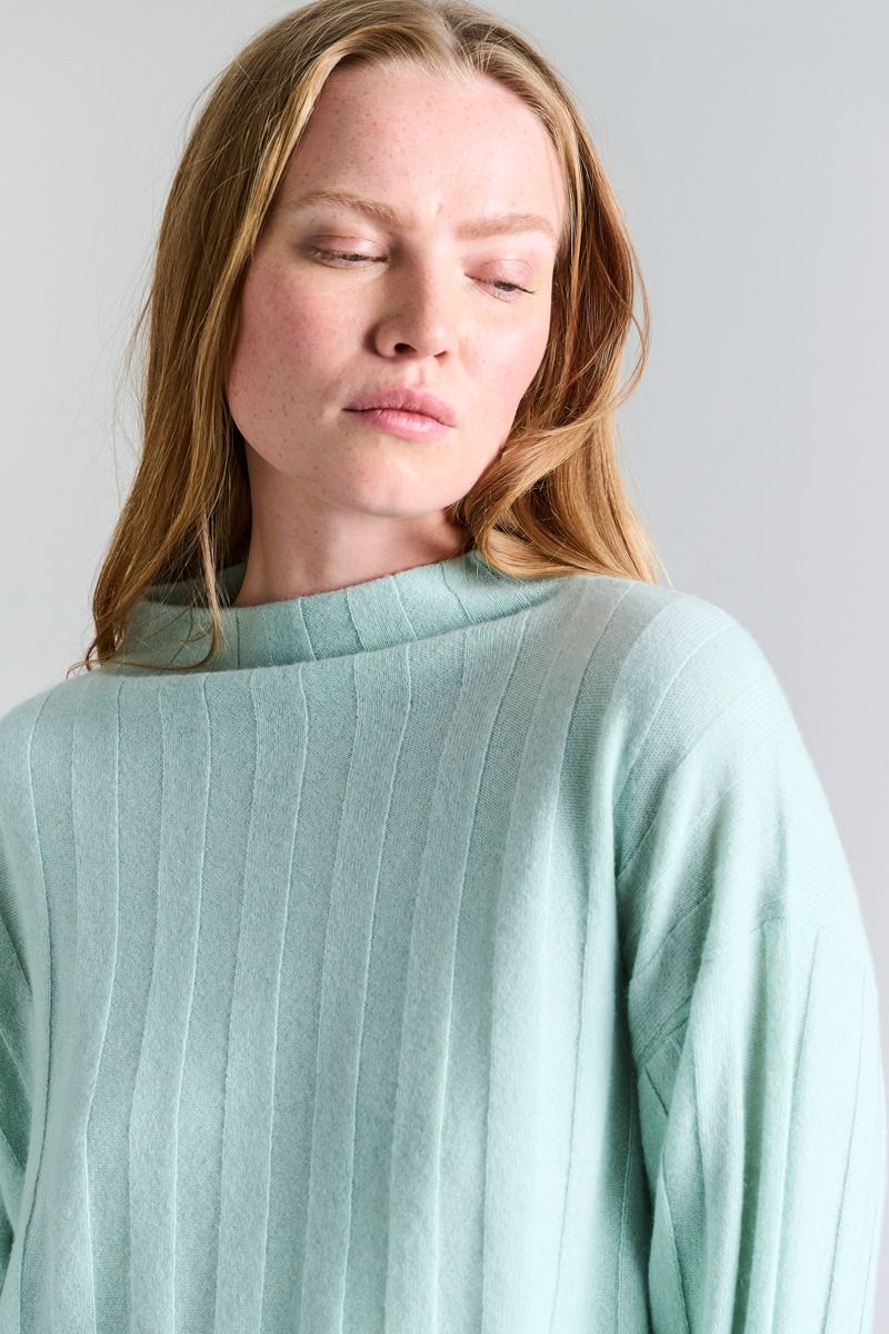 Cloud cashmere Ribbad tröja