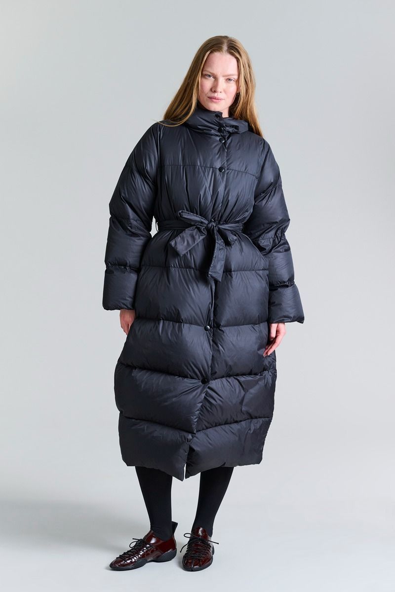 Feather down Kappa med bälte