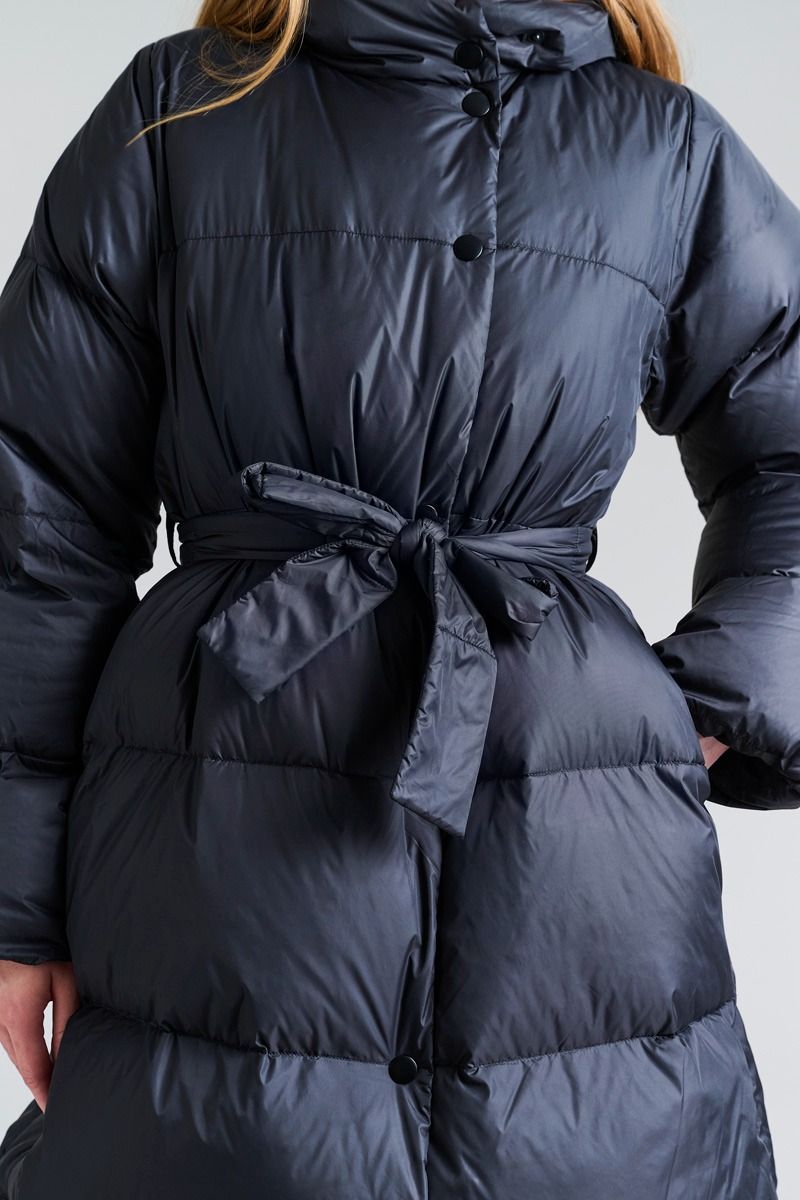 Feather down Kappa med bälte