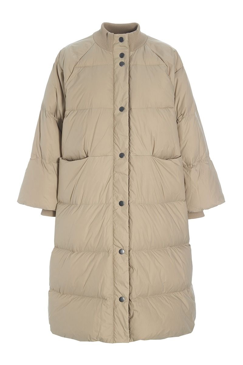 Feather down kappa med knappar