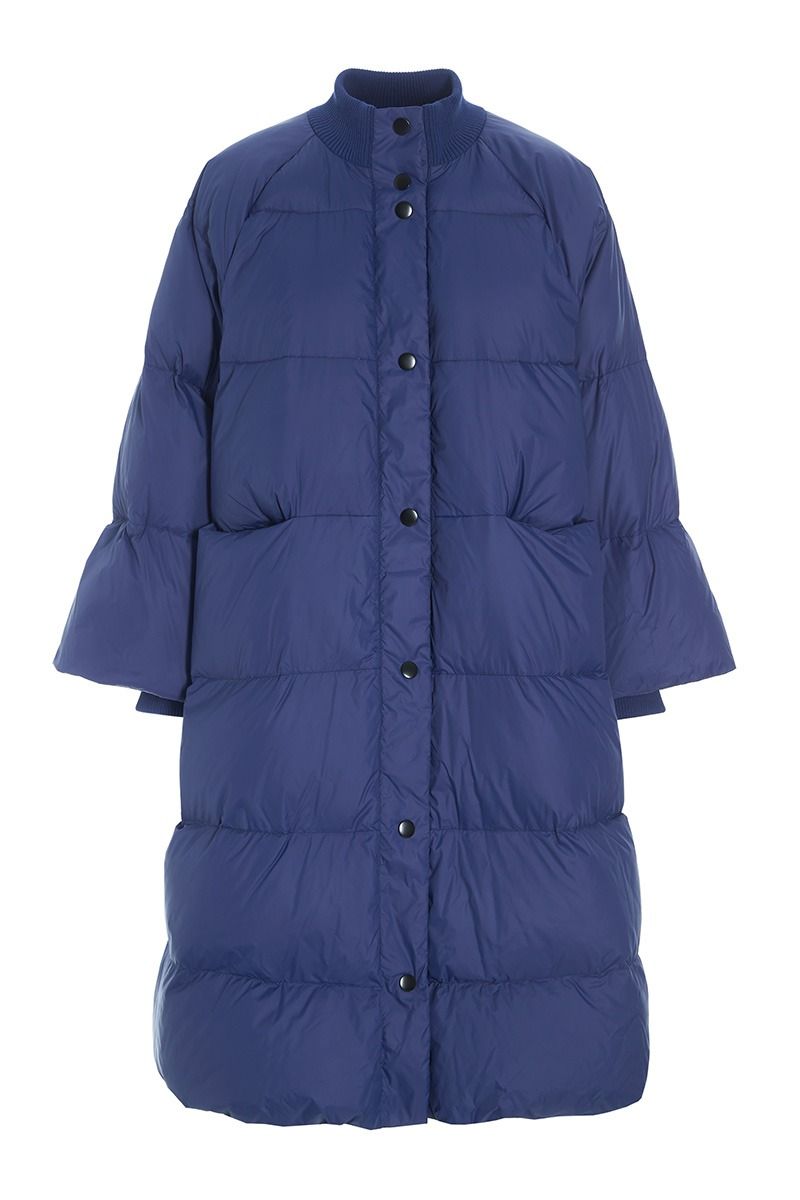 Feather down kappa med knappar