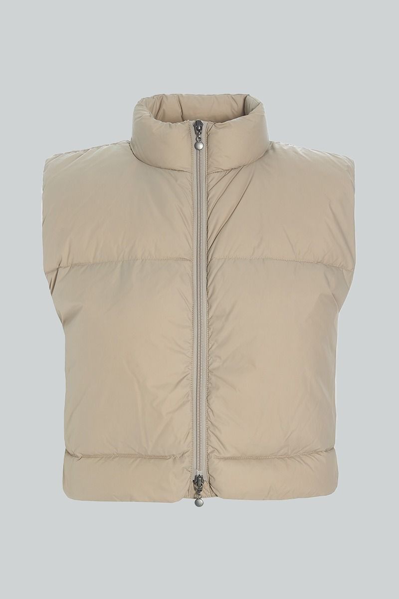 Feather down kort vest
