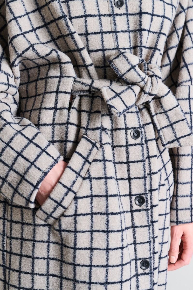 Woollen wire Överdimensionerad kappa