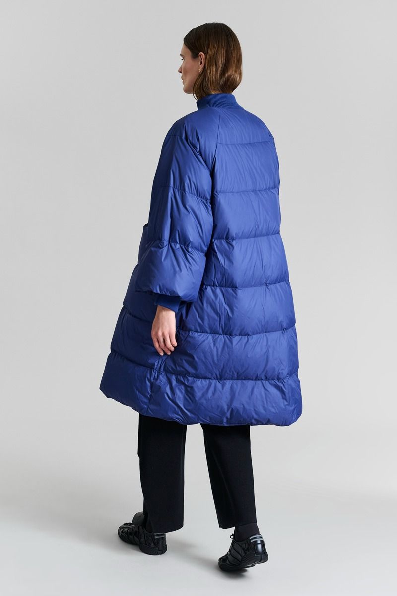 Feather down kappa med knappar