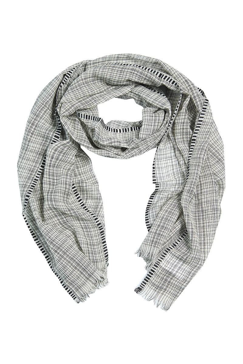 Irregular check Scarf