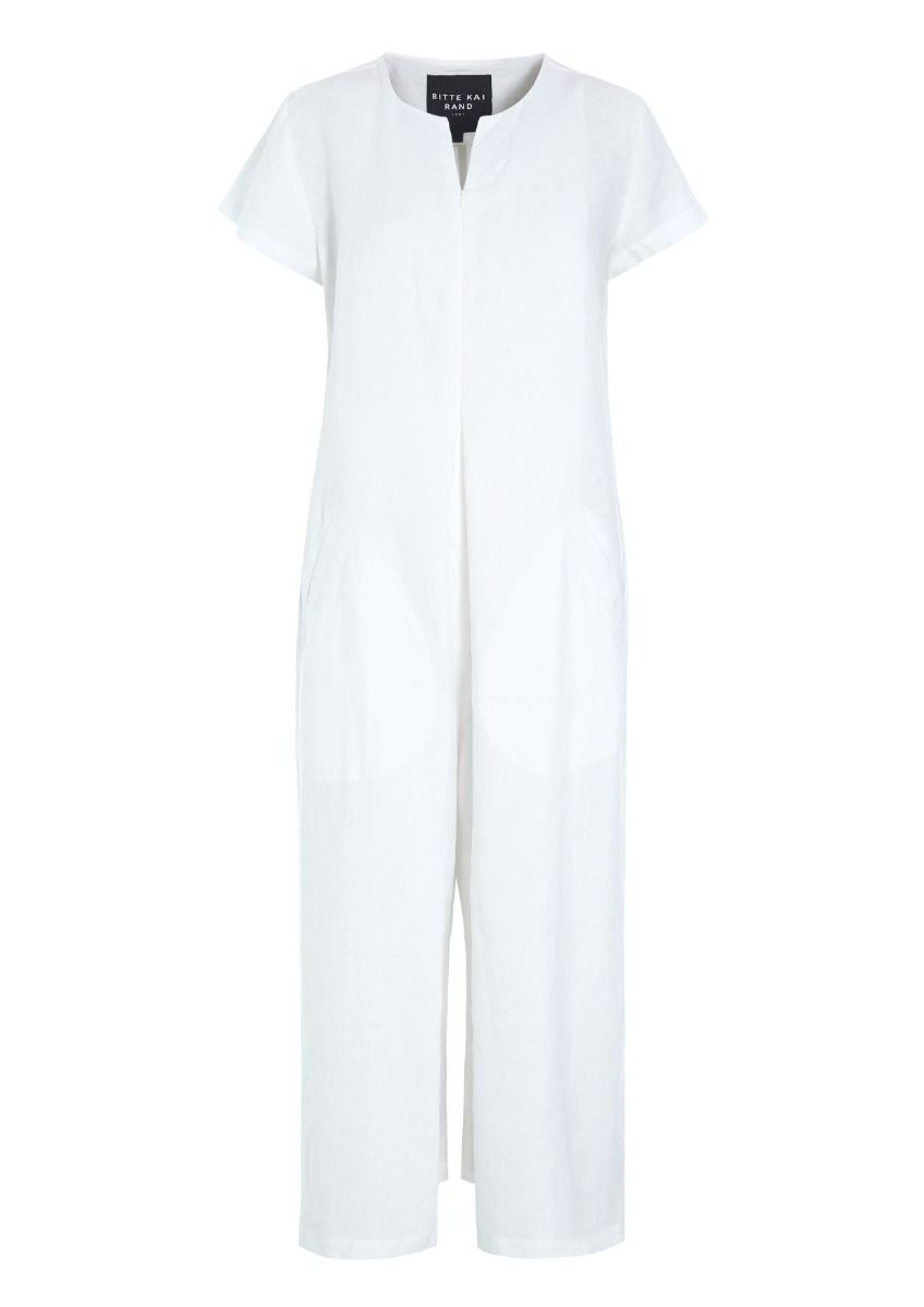 ✨24ss✨HYKE✨LINEN JUMPSUIT✨リネン✨ライトベージュ HYKE(ハイク)】 LINEN JUMPSUIT｜PARIGOT ONLINE（パリゴ