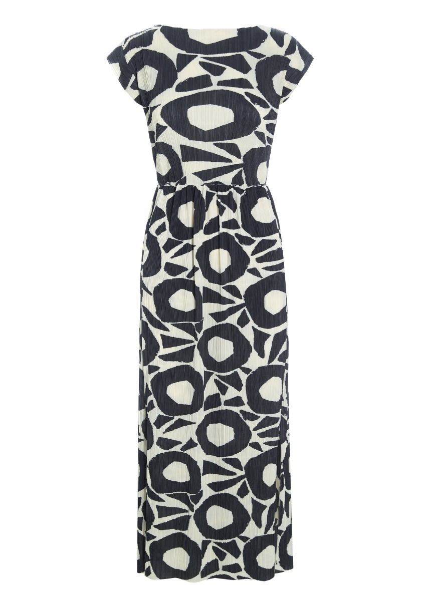 Cut-out collage dress