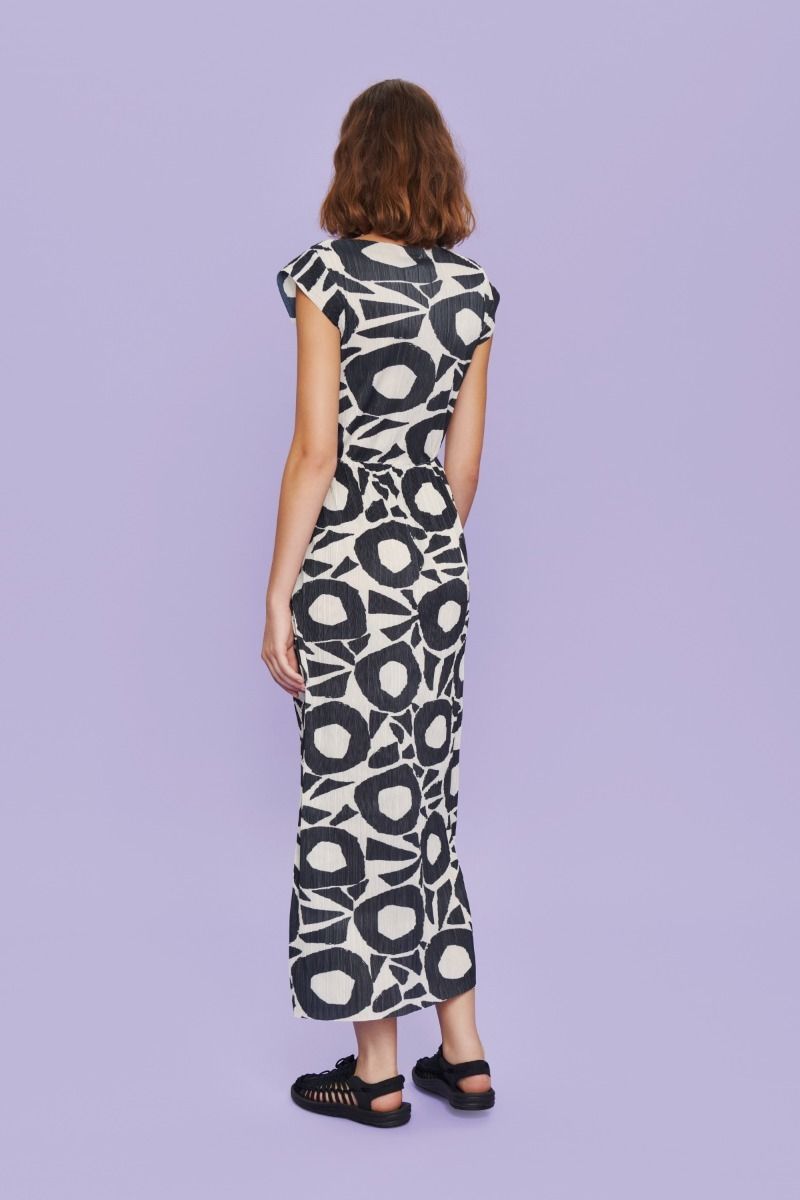 Cut-out collage dress