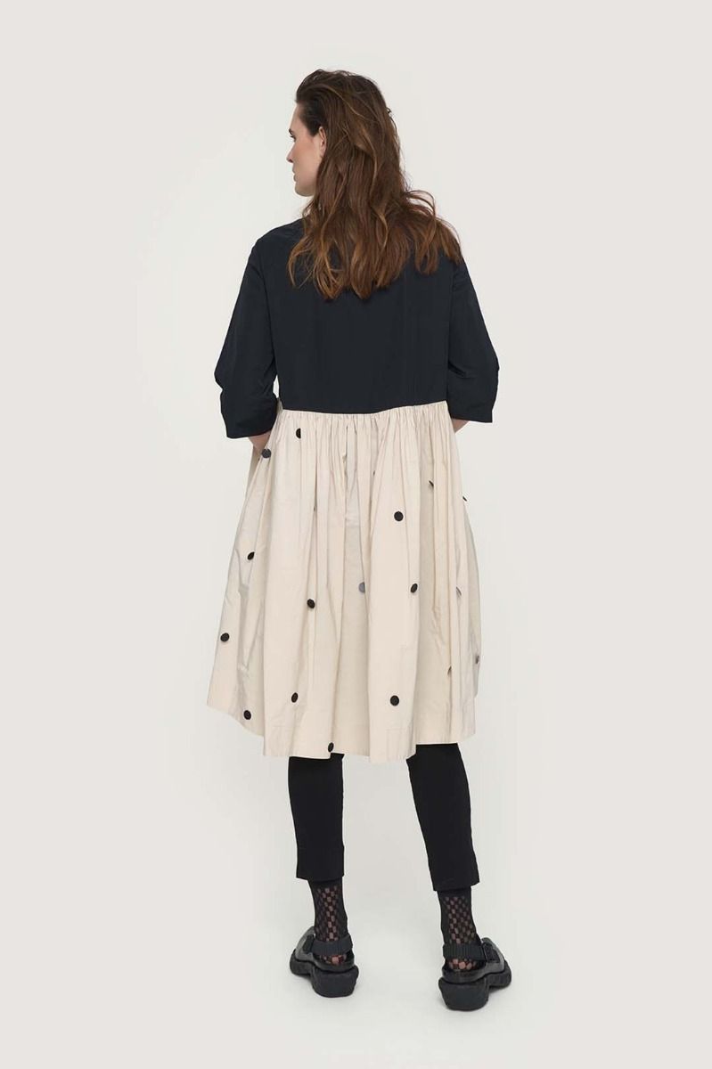 Fukkura poplin mantel kleid