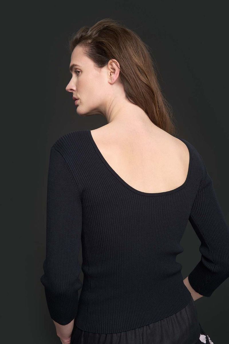 Bloom blus med 3/4 ärm