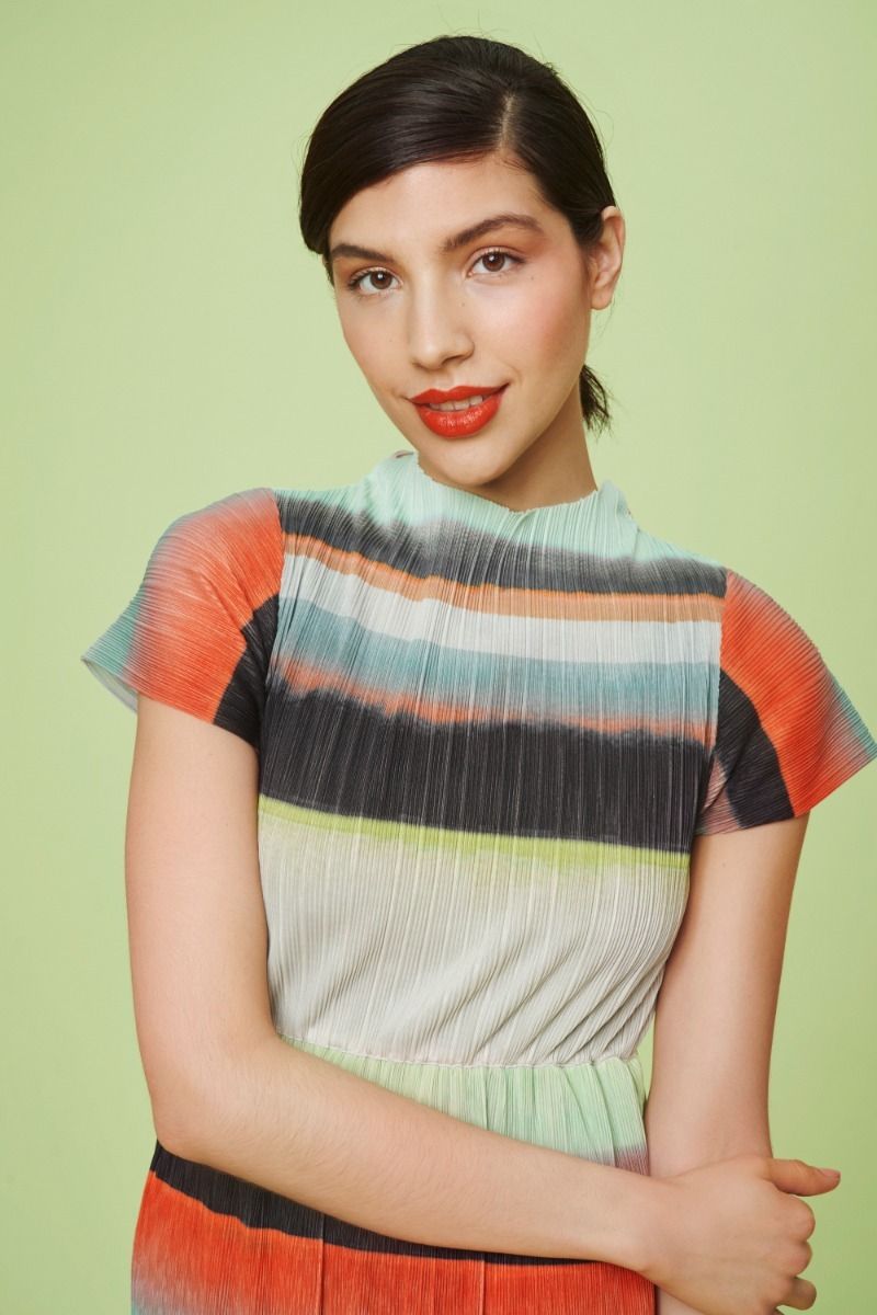 Liquorice stripe dress