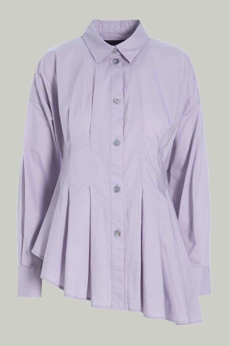 Core cotton asymmetrische shirt