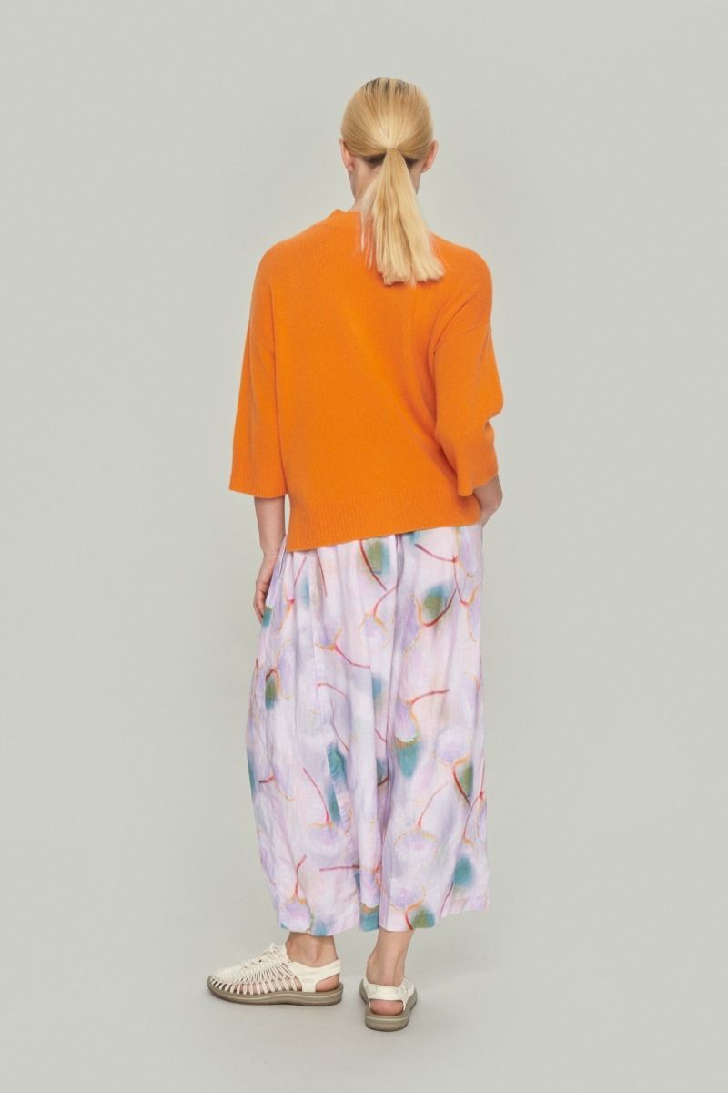 Cloud cashmere bluse med rund hals