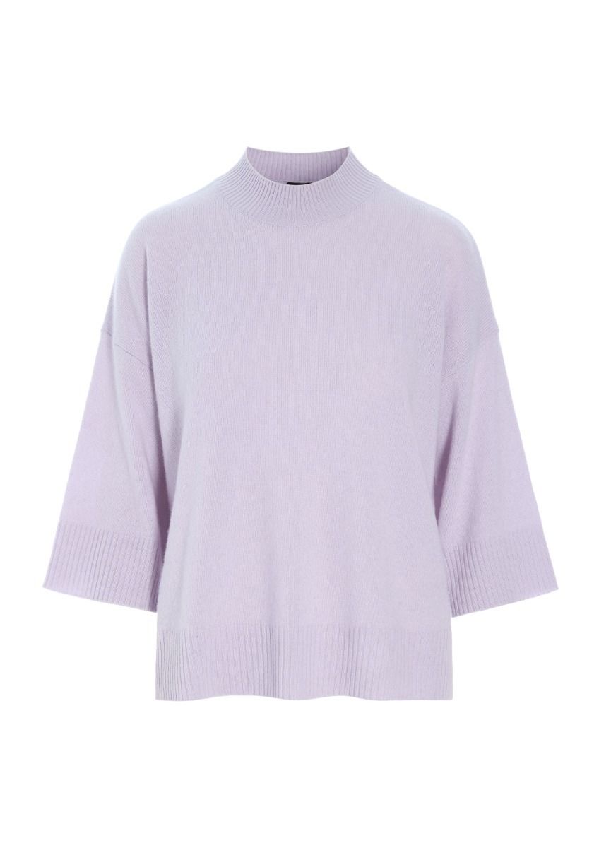 Cloud cashmere bluse med rund hals