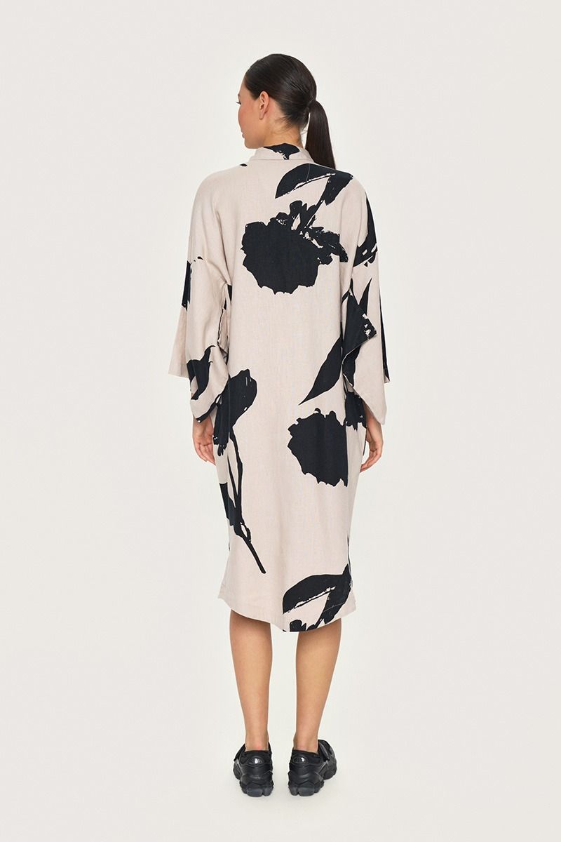 Shadow blossom skjortklänning