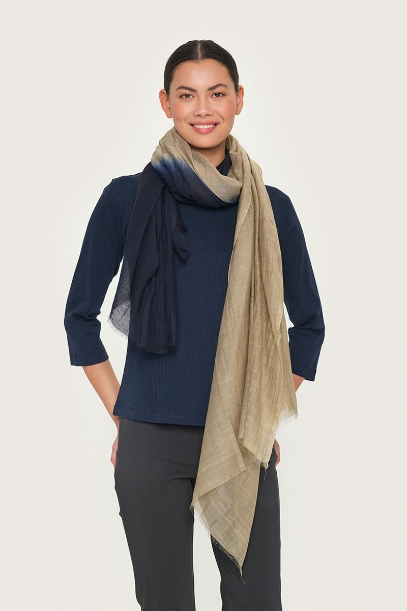 Dip dye scarf