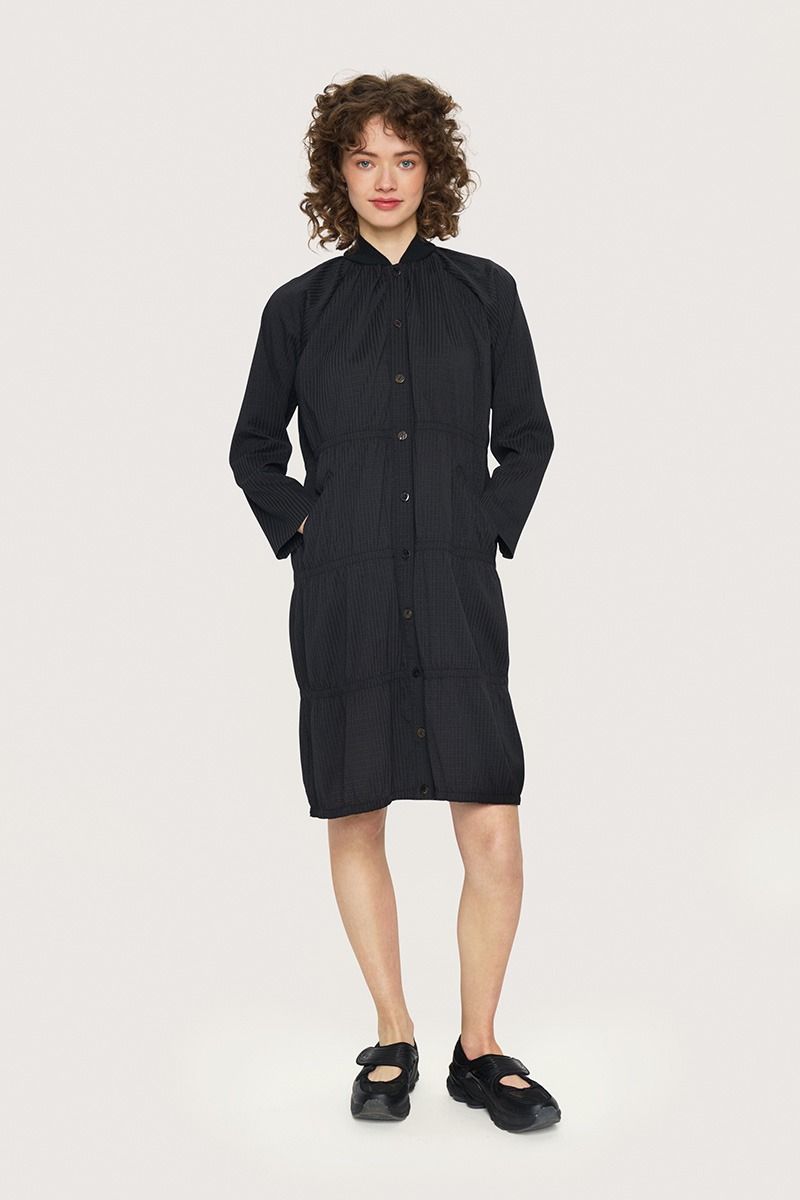 Seersucker klänning med resår