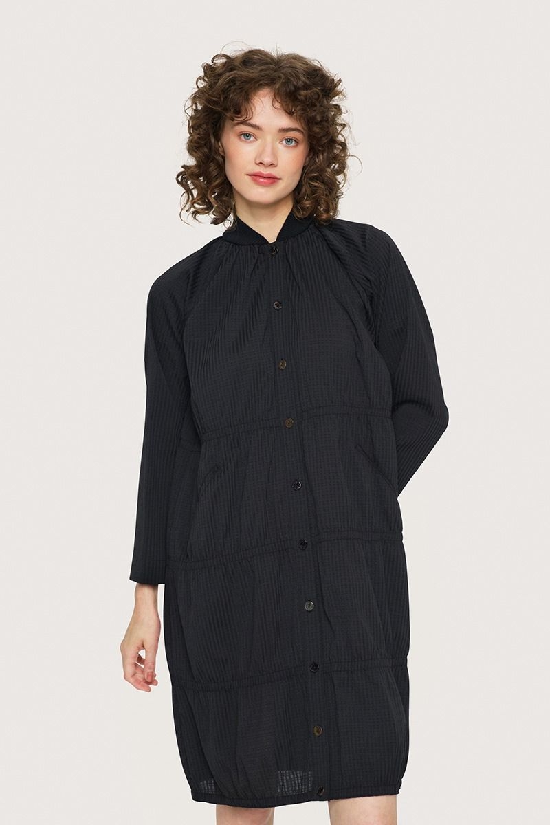 Seersucker klänning med resår