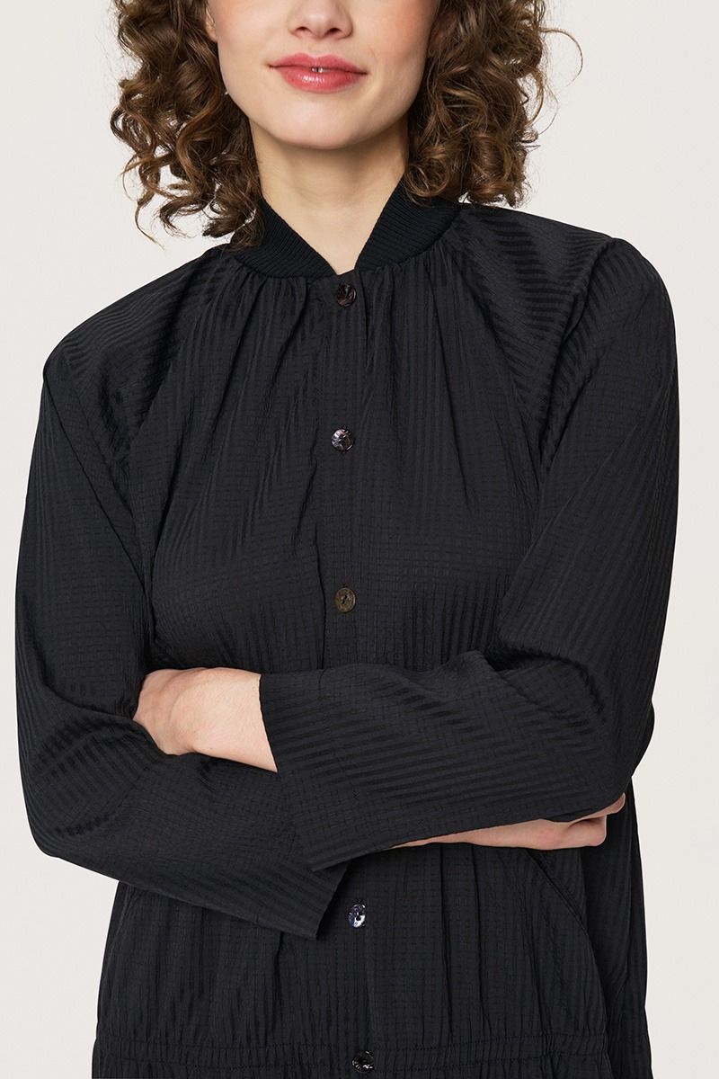 Seersucker klänning med resår