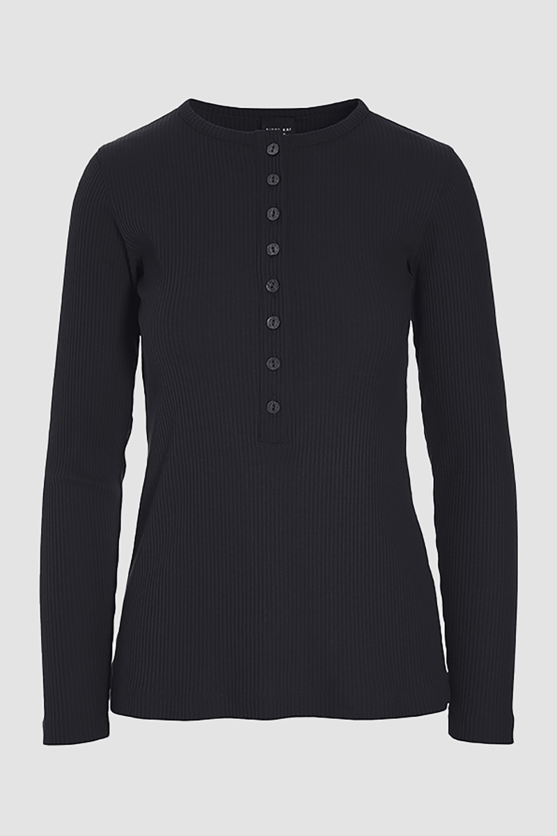 Globe rib långärm blus