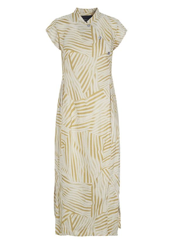 Peony & waves klänning kortarm