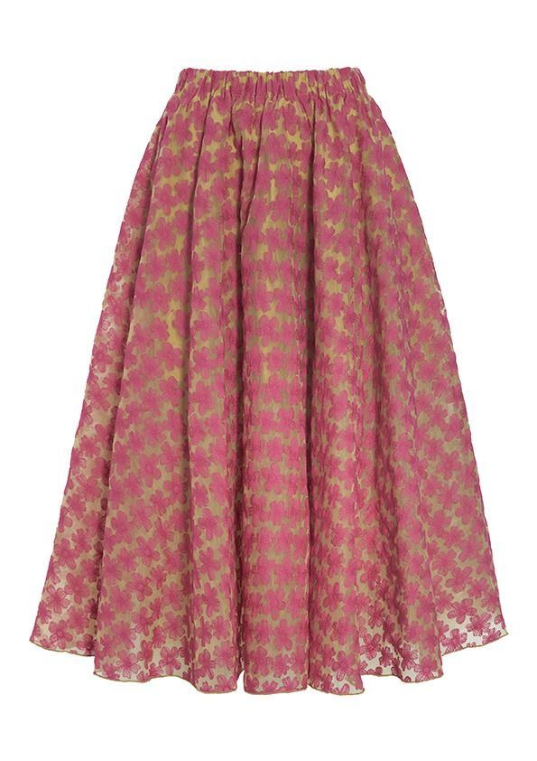 Flower organza nederdel