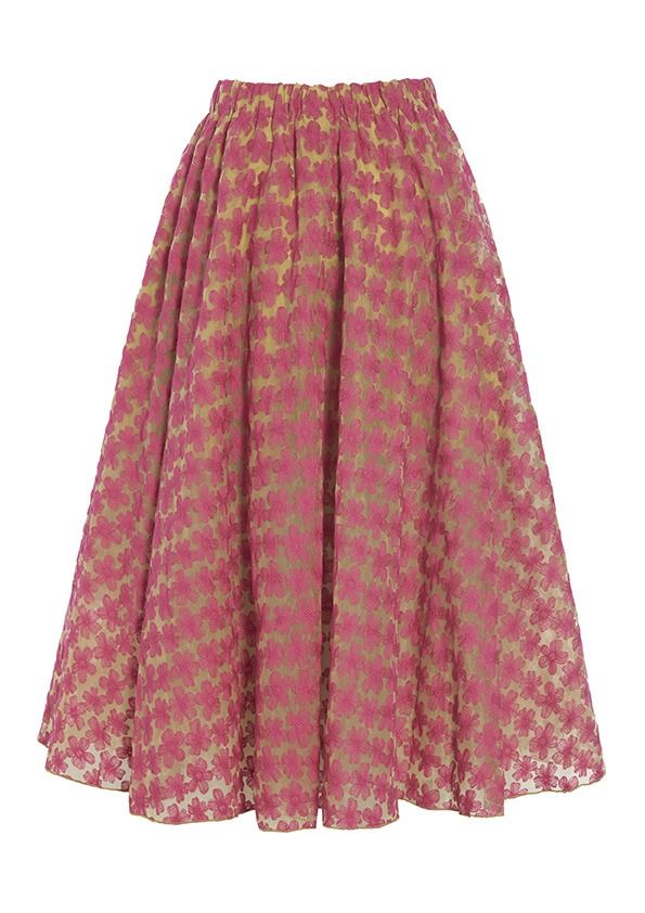 Flower organza nederdel