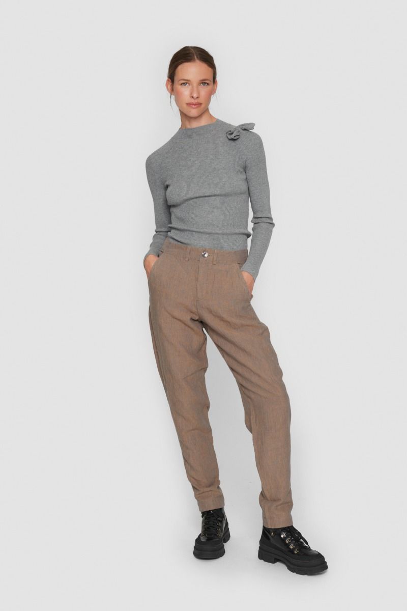 Lazy linen smal byxa