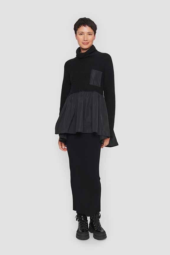 Dandelion knit Rollkragen mit Rüschen