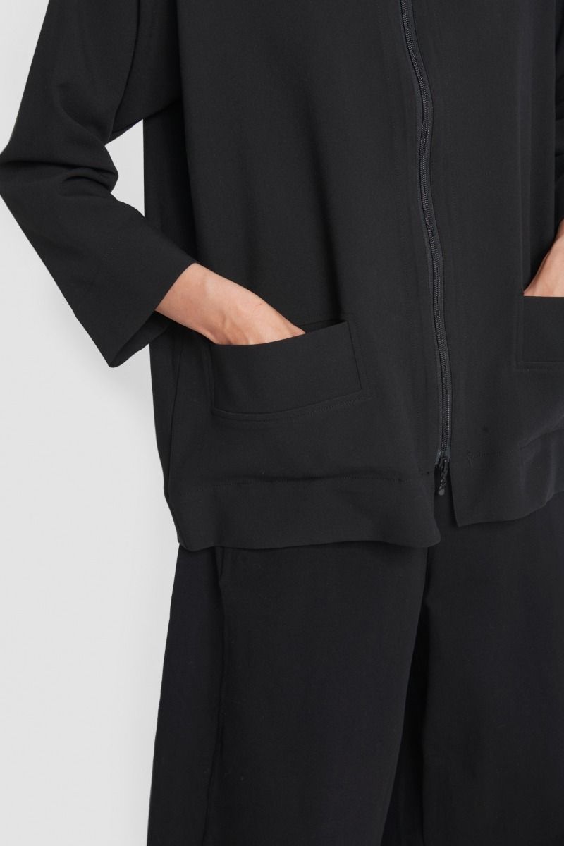 Lux stretch hooded jacket